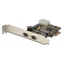 Karta/Kontroler Firewire (800) PCI Exp., 2xZew. 1xWew. IEEE1394b 9pin,Low Profile, Chipset: XIO2213B
