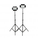 Falcon Eyes LED Lamp Set Dimmable DV-384CT with Lightstand and Bag