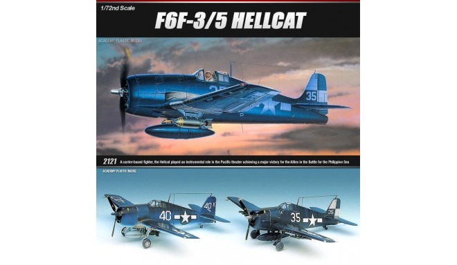 Academy mudellennuk F6F-3/5 Hellcat