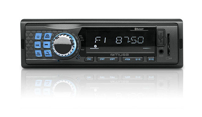 Muse Car radio MP3 player with Bluetooth, USB
