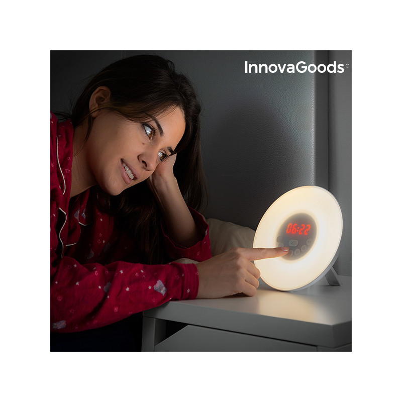 InnovaGoods Sunrise Alarm Clock & Speaker 