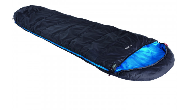 Sleepingbag TR 300 left, anthracite/blue