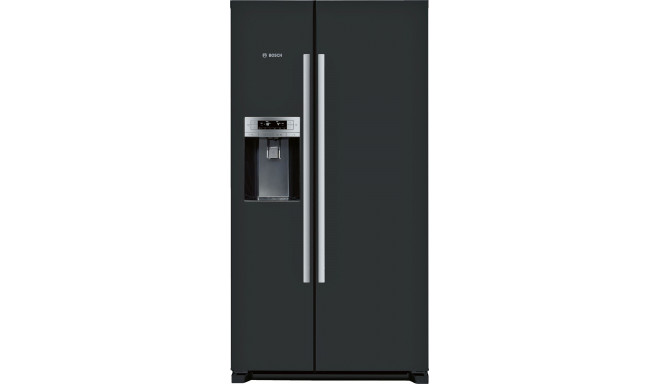 Bosch Serie 6 KAD90VB20 side-by-side refrigerator Freestanding Black 533 L A+