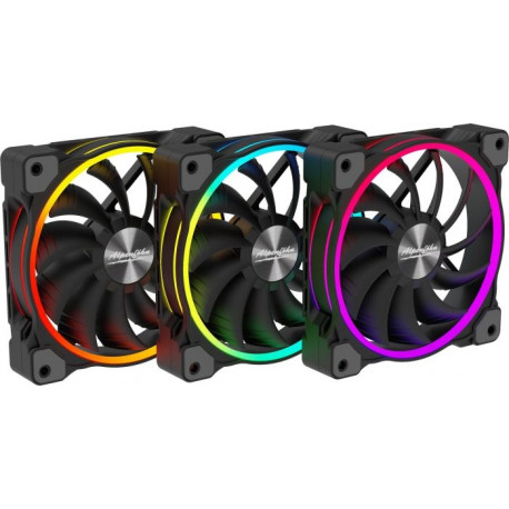 Alpenföhn " Wing Boost 3 " 3er 120x120x25 - ARGB