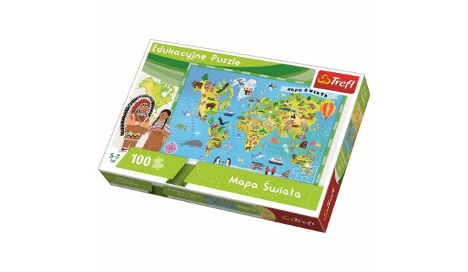 Trefl puzzle World Map 100pcs