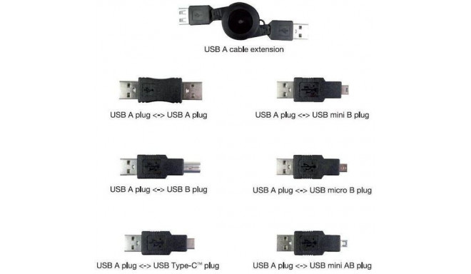 Vivanco adapter kit USB 6pcs  (45259)