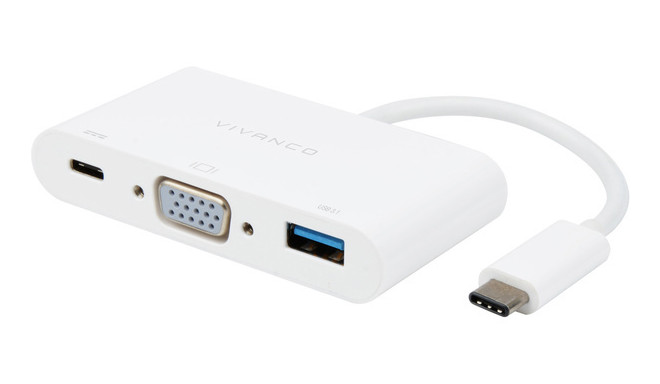 Vivanco adapter USB-C - VGA 3in1 (45386)