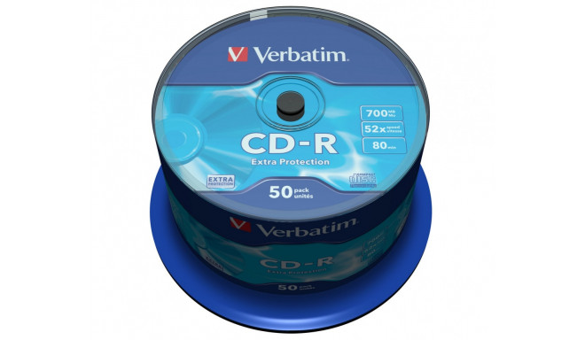 CD-R 52x 700MB 50P CB DL Ex Prot 43351