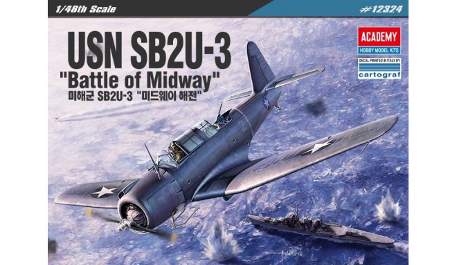 ACADEMY USN SB2U-3 Vindi cator Battle of Midway