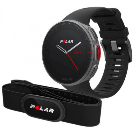 Polar Vantage V HR M/L, must + H10 pulsivöö