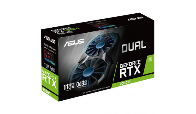 Asus videokaart DUAL-RTX2080TI-11G NVIDIA 11GB GeForce