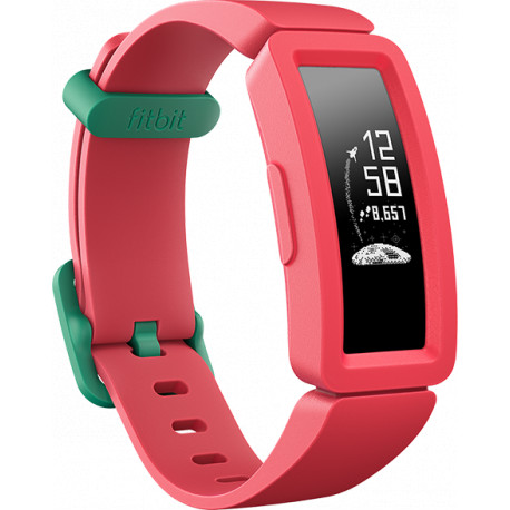 Fitbit aktivitātes trekeris Ace 2, rozā/zaļš