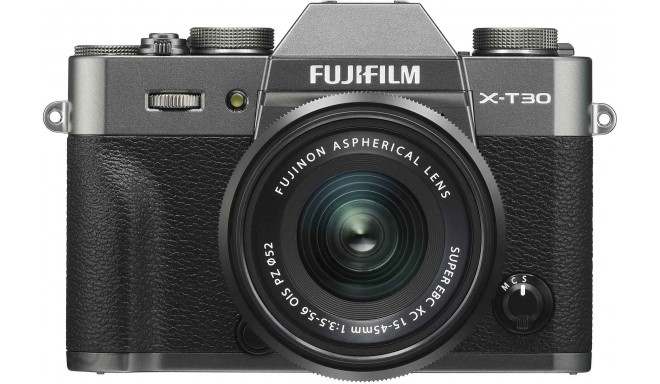 Fujifilm X-T30 + 15-45mm Kit, kokogles pelēks