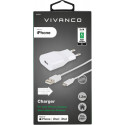 Vivanco charger Lightning 2.4A 1.2m, white (60018)