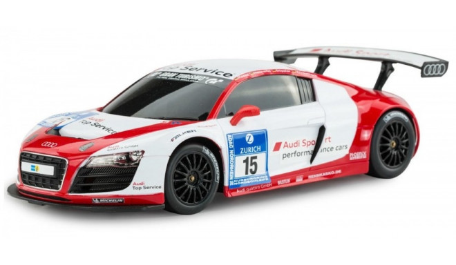 Audi R8 LMS 1:18 RTR w/ real steering wheel (AA powered) – white