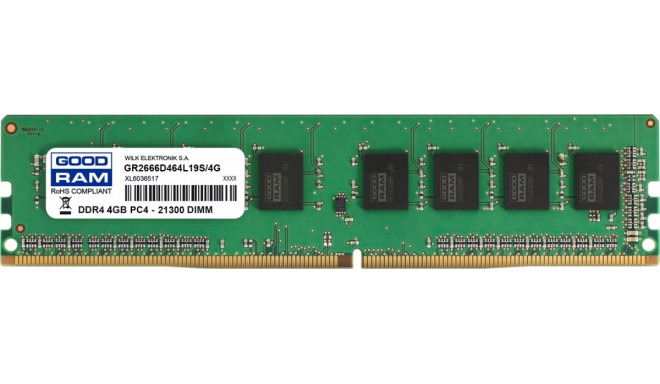 Goodram RAM DDR4 4GB/2666 CL19 512* 8
