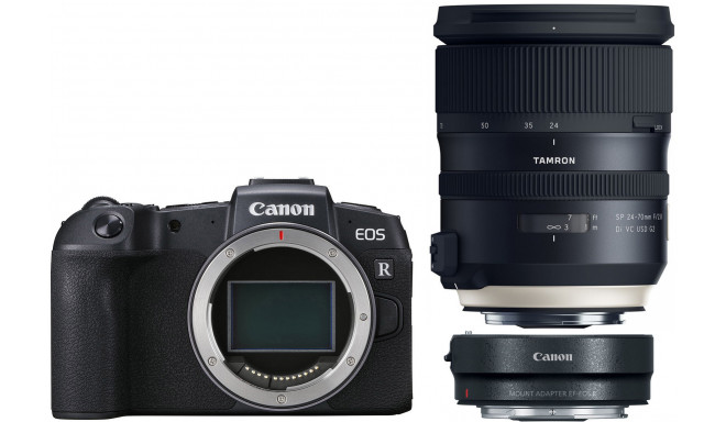 Canon EOS RP + адаптер EF-RF + Tamron 24-70 мм G2