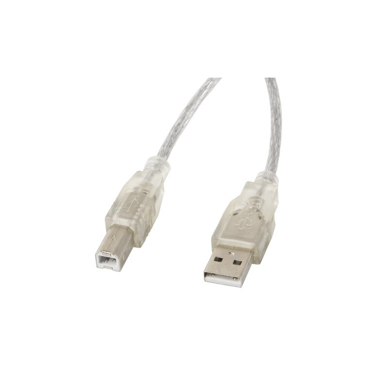 Usb 2.0 bm. Кабель USB A USB B прозрачный.