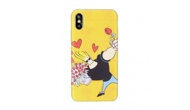 Cartoon Network Johnny Bravo Silicone Case for Apple iPhone XS Max Love