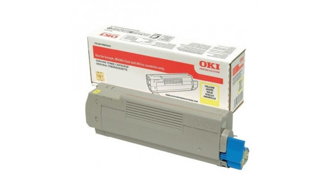 OKI tooner C612 6000lk, kollane (46507505)