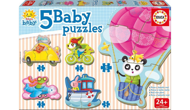 Baby Puzzle 19 elements Driving animals