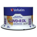 4x50 Verbatim DVD+R DL wide pr. 8x Speed, 8,5GB Life Series