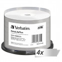 4x50 Verbatim CD-R 80 / 700MB 52x white wide printable NON-ID