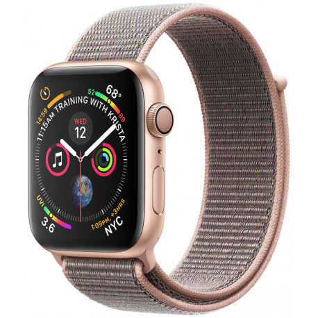 Apple Watch 4 GPS 44mm Sport Loop, rozā smilšu