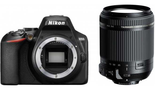 Nikon D3500 + Tamron 18-200mm VC, black
