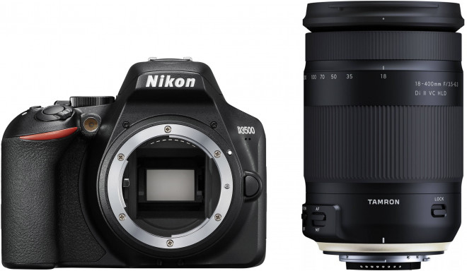 Nikon D3500 + Tamron 18-400mm, black