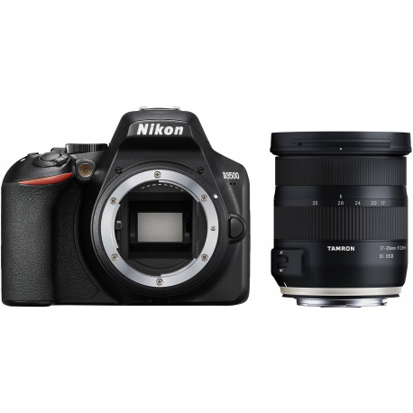 Nikon D3500 + Tamron 17-35mm OSD, black