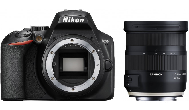 Nikon D3500 + Tamron 17-35mm OSD, melns
