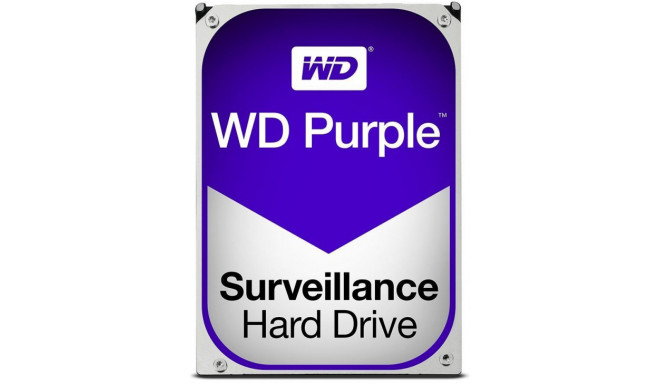 Western Digital cietais disks Purple 4TB Surveillance 3,5" WD40PURZ