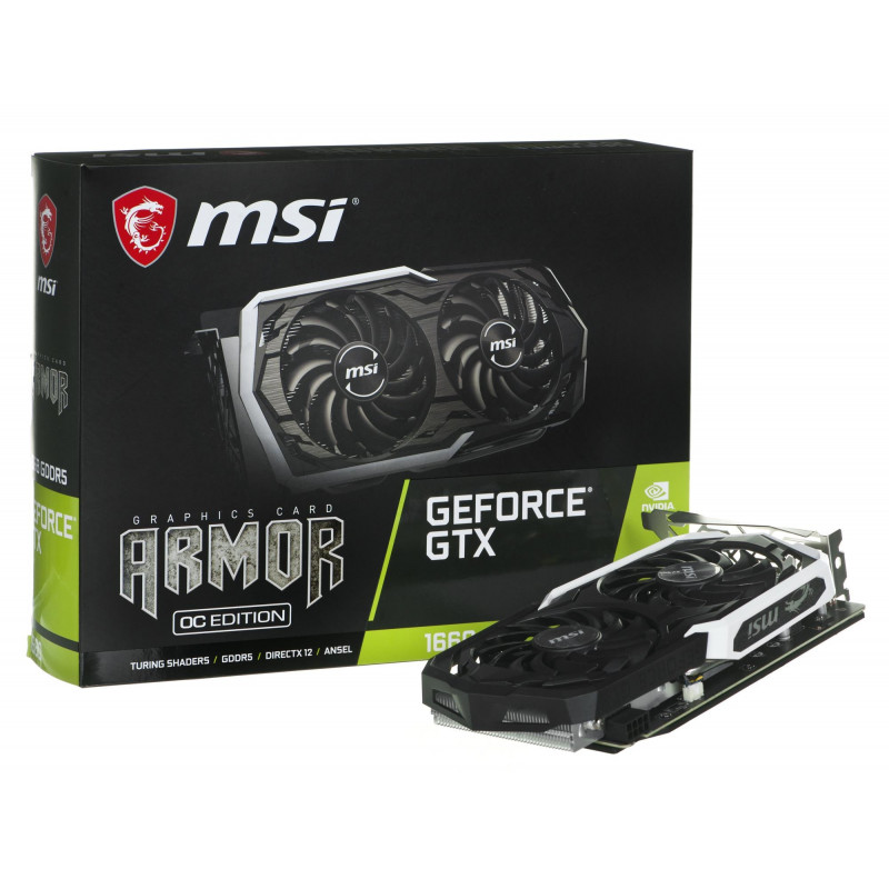 MSI GeForce GTX 1660 ARMOR 6G OC 6 GB 