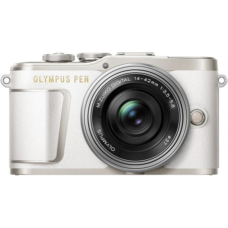 Olympus PEN E-PL9 + 14-42mm EZ Kit, valge/hõbe