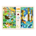 Wooden puzzle & game TOP BRIGHT - Jungle, 16 elements