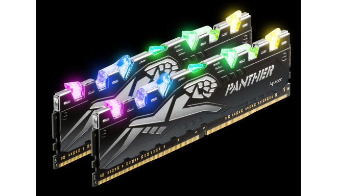 Apacer RAM DDR4 16GB 3200-CL16 Dual-Kit Panther Rage RGB