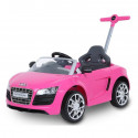 Audi lükatav või pedaalitav auto, roosa