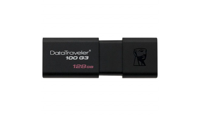 Kingston mälupulk 128GB USB 3.0 DataTraveler 100 G3 130MB/s