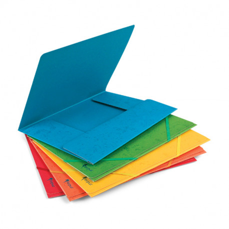 Kummiga mapp Forpus A4 kartongist, punane (2 tk)