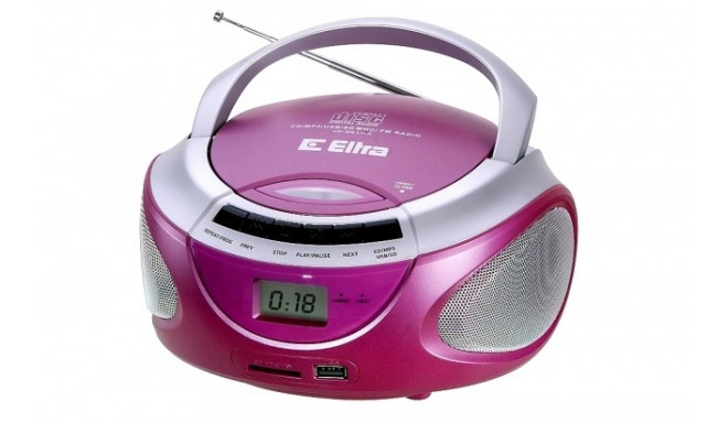 CD Player with radio LILA CD-98/USB pink