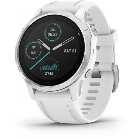 Garmin Fenix 6S, серебристый/белый