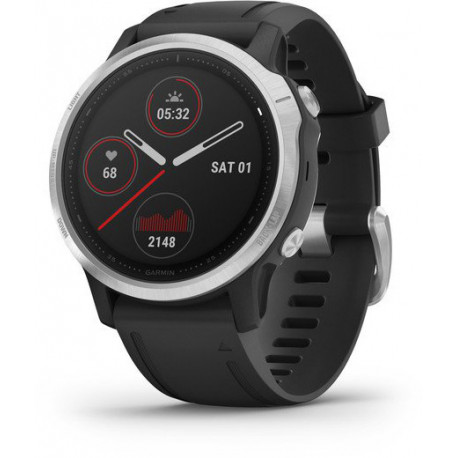 Garmin Fenix 6S, серебристый/черный
