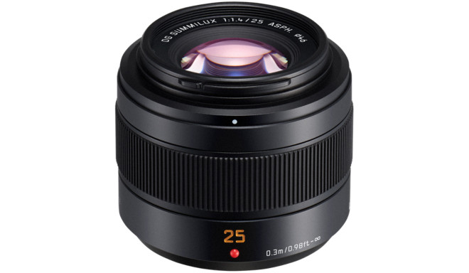 Panasonic Leica DG Summilux 25mm f/1.4 II ASPH. objektīvs, melns