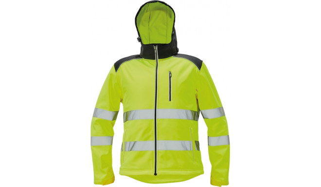 Cerva Knoxfield softshell Hi-Vis kollane 3XL