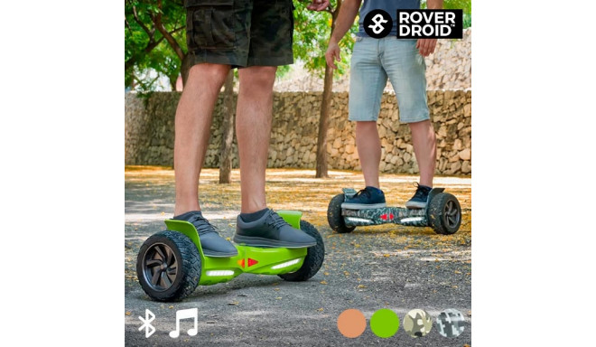 Electric Hoverboard Bluetooth Scooter with Rover Droid Stor 190 Speaker (Gold)
