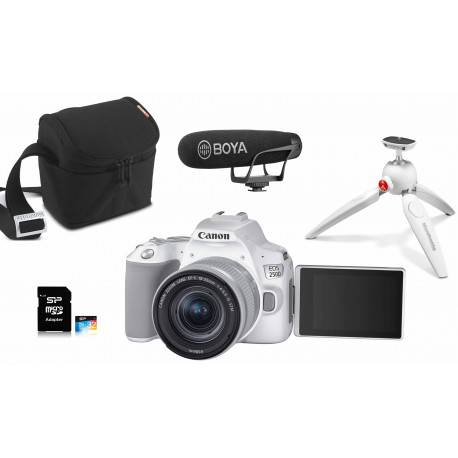 Canon EOS 250D Youtuber Kit, valge