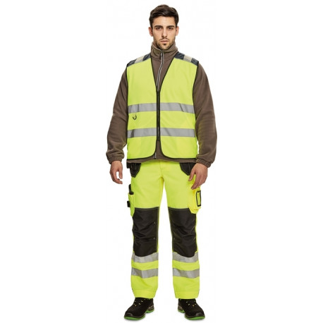 Cerva Knoxfield lukuga Hi-Vis vest kollane EOL M