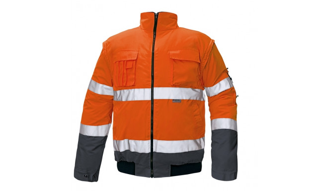 Cerva Clovelly Hi-Vis talvejope oranz/navy XL