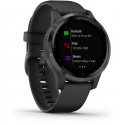 Garmin vivoactive 4S PVD, черный/грифельно-серый